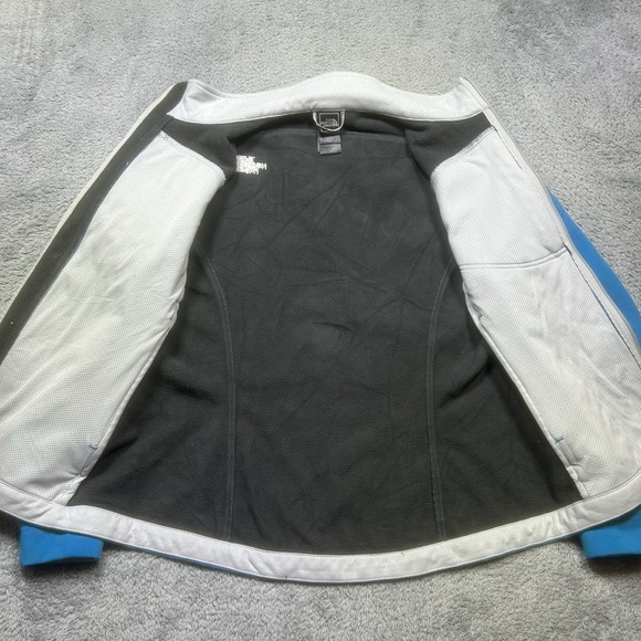 The North Face Caroleena Jacket Womens M Blue Softshell Windproof Outdoor Pocket - Picture 3 of 12